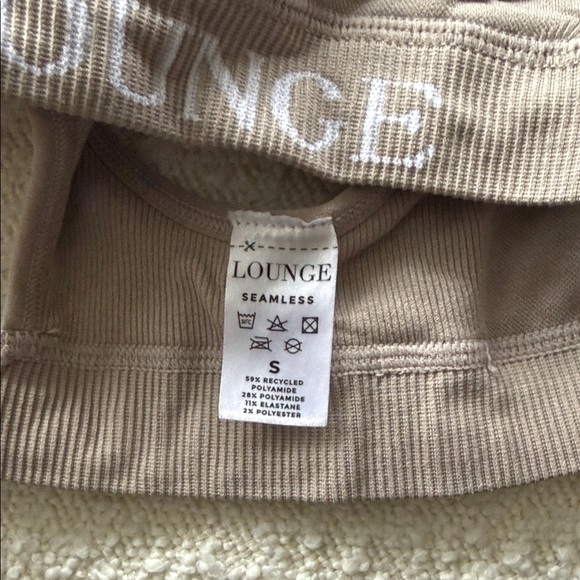 Lounge Ribbed Racerback Bralette - Taupe - Picture 3 of 3